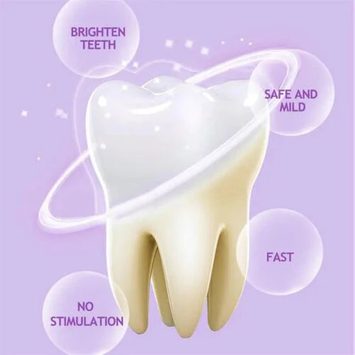 🦷✨ Hismile V34 💜 Teeth Brightening Serum – 30ml Get a whiter, brighter smile instantly with color-correcting magic!