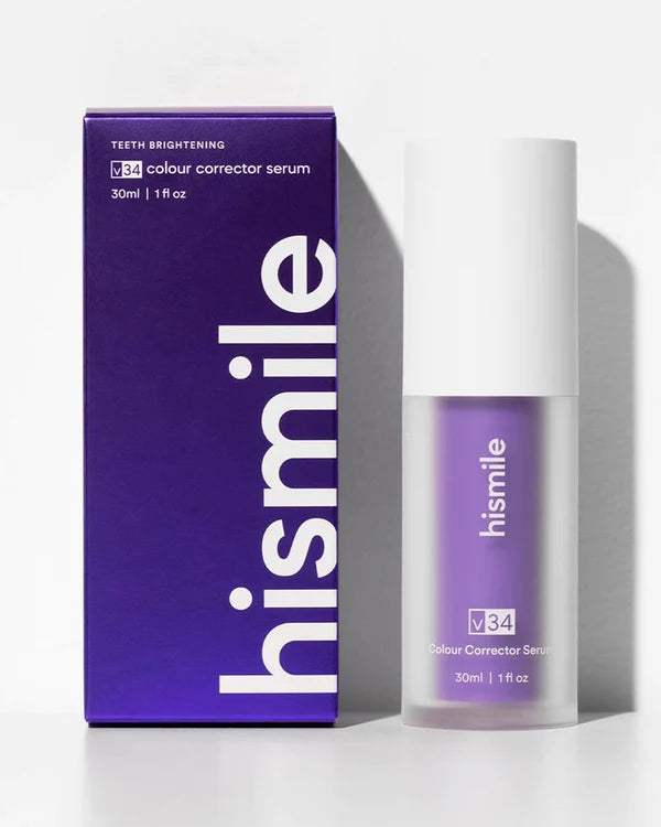 🦷✨ Hismile V34 💜 Teeth Brightening Serum – 30ml Get a whiter, brighter smile instantly with color-correcting magic!